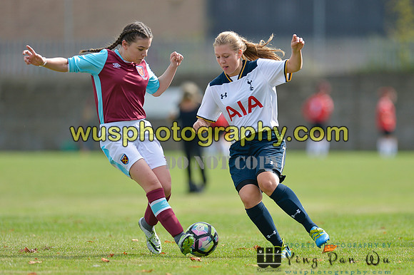20160925-113448-7 Tottenham Hotspur Girls U16 v West Ham United Girls U16
