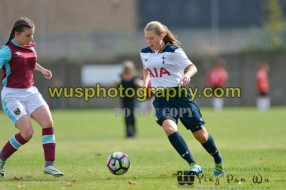 20160925-113448-6 Tottenham Hotspur Girls U16 v West Ham United Girls U16