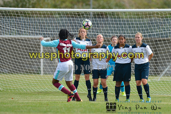 20160925-115925-3 Tottenham Hotspur Girls U16 v West Ham United Girls U16