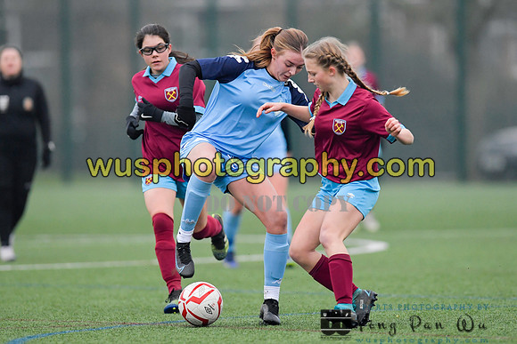 20220115-150504 West Ham United Performance Girls U16 v London City Lionesses U16