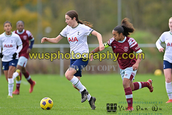 20221119-100744E Tottenham Hotspur Women FC Academy U15 v West Ham United Academy Girls U15