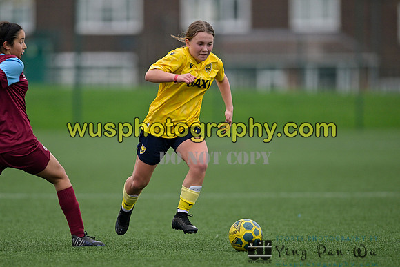 20241109-103524E West Ham United Performance Claret Girls U14 v Oxford United Girls U14