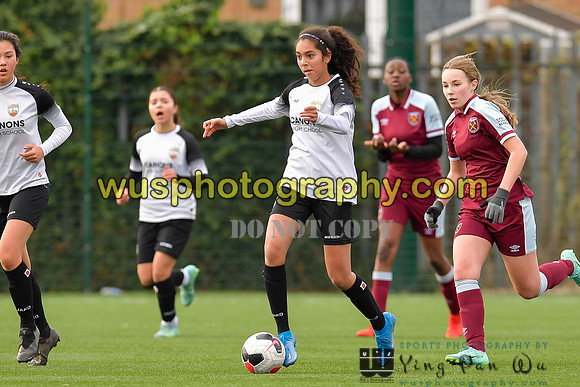 20211211-114454 West Ham United Academy Girls U16 v London Bees Academy U16