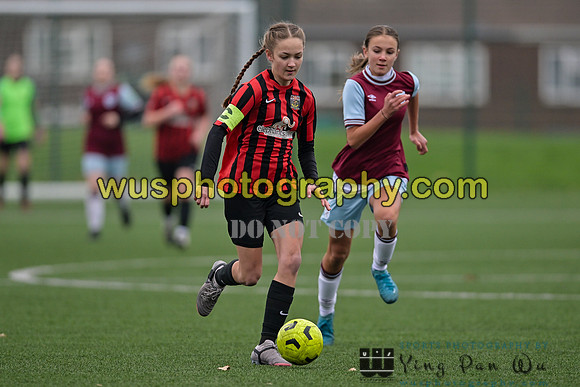 20241130-100746A West Ham United Warriors Girls U14 v Fareham Town Youth FC Girls U14
