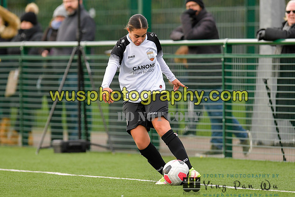 20211211-113453B West Ham United Academy Girls U16 v London Bees Academy U16