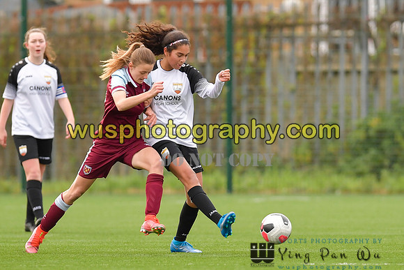 20211211-113930A West Ham United Academy Girls U16 v London Bees Academy U16