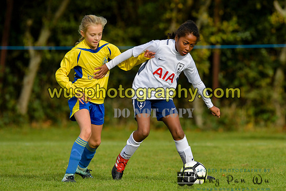 20171028-112256-2 Tottenham Hotspur Girls U11 v St Albans City Youth Girls U11 South