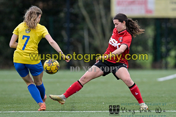 20240217-155427A Charlton Athletic Academy Girls U14 v Kings Hill FC Girls U15