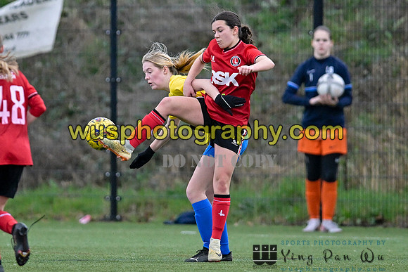 20240217-162331A Charlton Athletic Academy Girls U14 v Kings Hill FC Girls U15