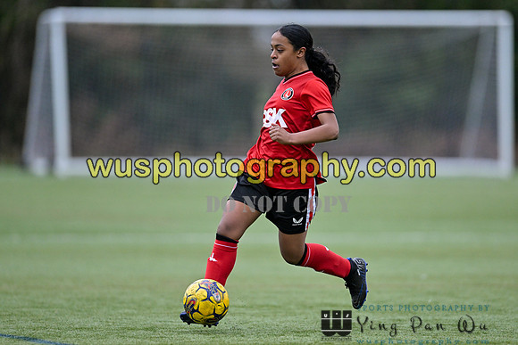 20240217-162124A Charlton Athletic Academy Girls U14 v Kings Hill FC Girls U15