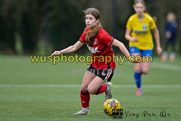 20240217-155619A Charlton Athletic Academy Girls U14 v Kings Hill FC Girls U15