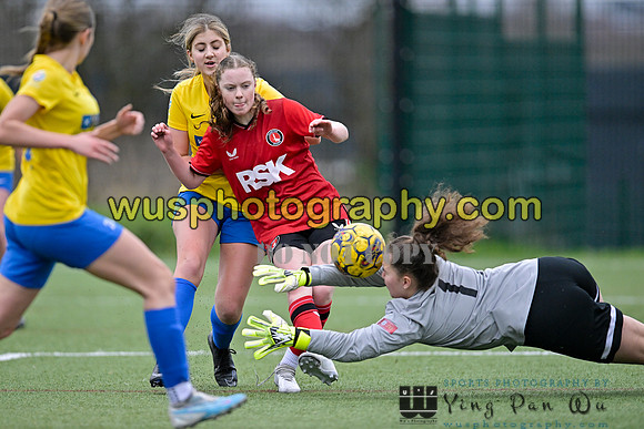 20240217-161716D Charlton Athletic Academy Girls U14 v Kings Hill FC Girls U15
