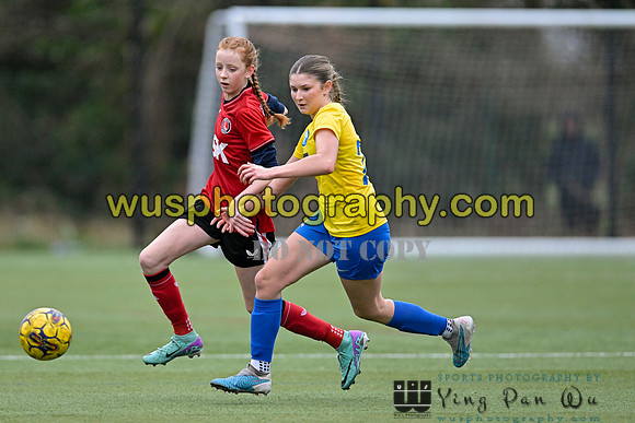 20240217-161838A Charlton Athletic Academy Girls U14 v Kings Hill FC Girls U15