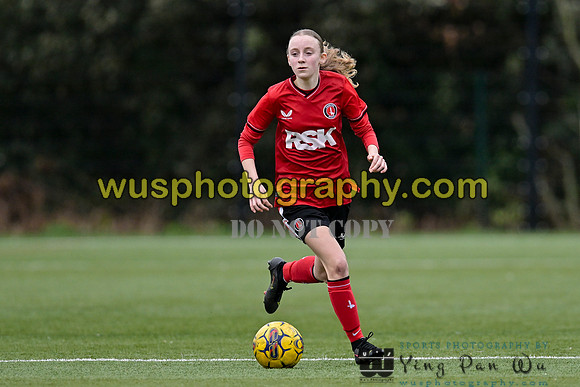 20240217-155212A Charlton Athletic Academy Girls U14 v Kings Hill FC Girls U15