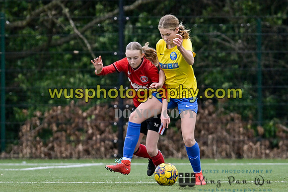 20240217-155802A Charlton Athletic Academy Girls U14 v Kings Hill FC Girls U15