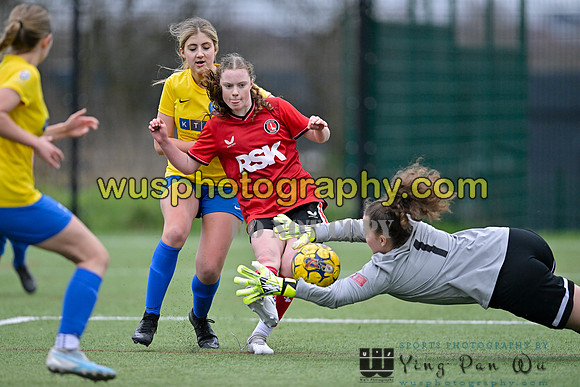 20240217-161716C Charlton Athletic Academy Girls U14 v Kings Hill FC Girls U15