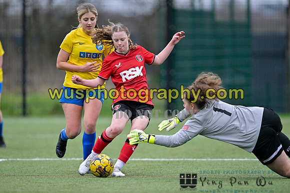 20240217-161716A Charlton Athletic Academy Girls U14 v Kings Hill FC Girls U15