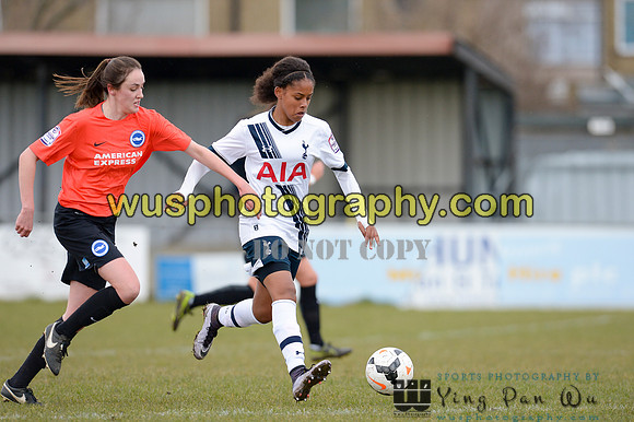 20160306-141705-2 Tottenham Hotspur Ladies FC v Brighton & Hove Albion Women's FC