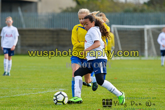 20171028-111236-3 Tottenham Hotspur Girls U11 v St Albans City Youth Girls U11 South