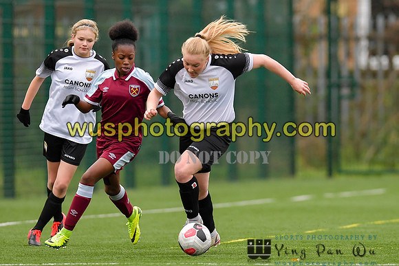 20211211-120143 West Ham United Academy Girls U16 v London Bees Academy U16