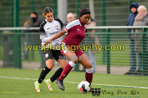20211211-113430 West Ham United Academy Girls U16 v London Bees Academy U16