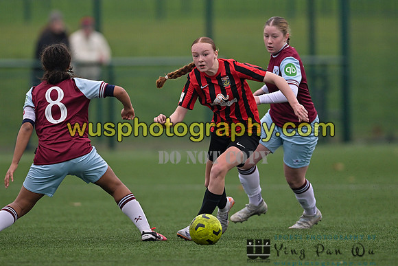 20241130-102953 West Ham United Warriors Girls U14 v Fareham Town Youth FC Girls U14