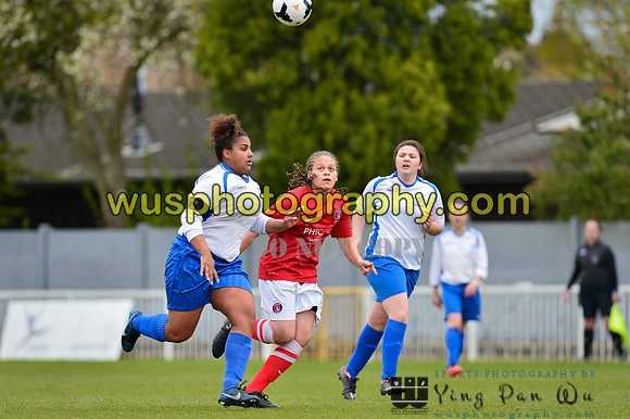 20150419-104135-2 Charlton Athletic Girls U16 v Enfield Town Ladies Youth U16