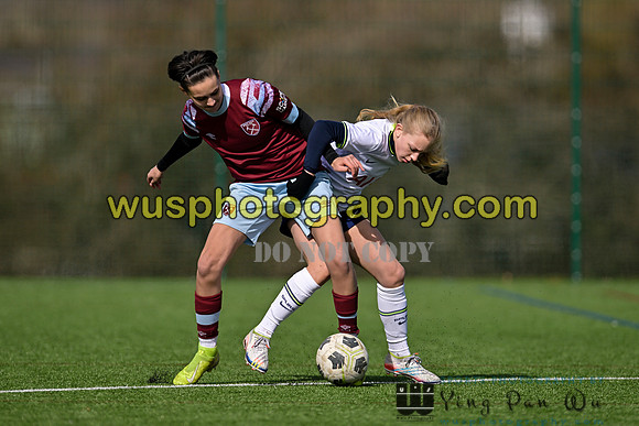 20230311-130356A West Ham United Academy Girls U15 v Tottenham Hotspur Women FC Academy U15