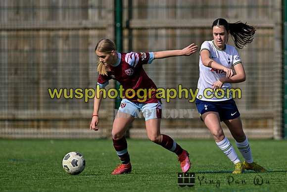 20230311-130432 West Ham United Academy Girls U15 v Tottenham Hotspur Women FC Academy U15