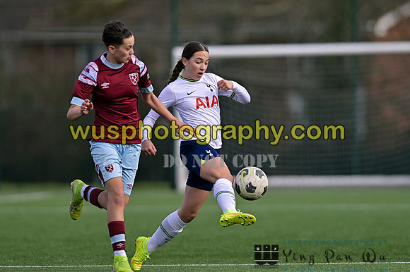 20230311-133103C West Ham United Academy Girls U15 v Tottenham Hotspur Women FC Academy U15