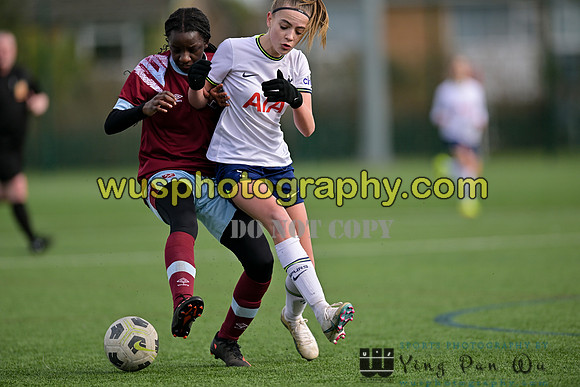 20230311-143644B West Ham United Academy Girls U15 v Tottenham Hotspur Women FC Academy U15