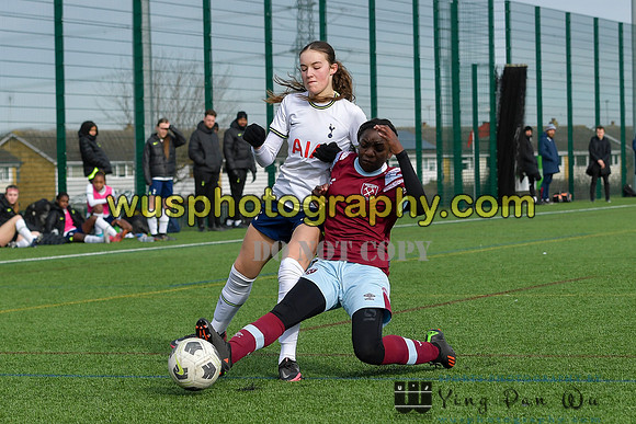 20230311-143656A West Ham United Academy Girls U15 v Tottenham Hotspur Women FC Academy U15