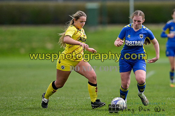 20230325-123431F AFC Wimbledon Girls U16 v Millwall Lionesses U16