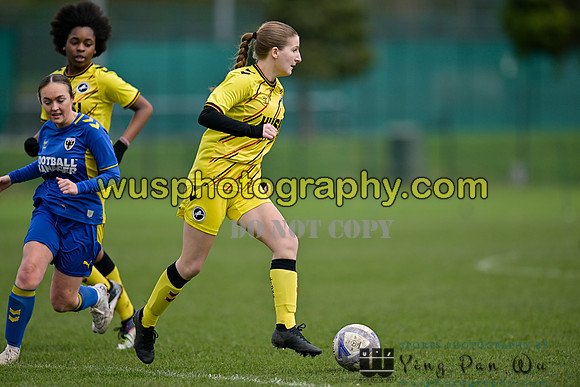 20230325-124105C AFC Wimbledon Girls U16 v Millwall Lionesses U16
