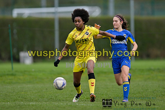 20230325-124312D AFC Wimbledon Girls U16 v Millwall Lionesses U16