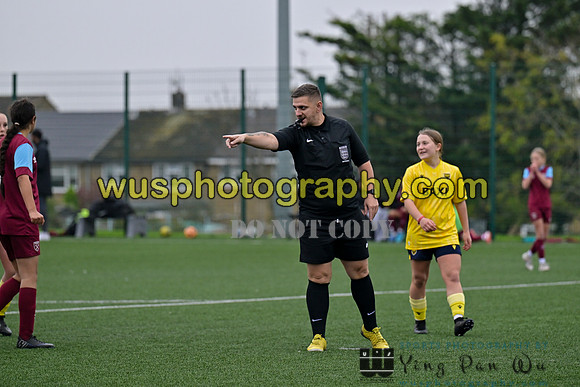 20241109-113318 West Ham United Performance Claret Girls U14 v Oxford United Girls U14