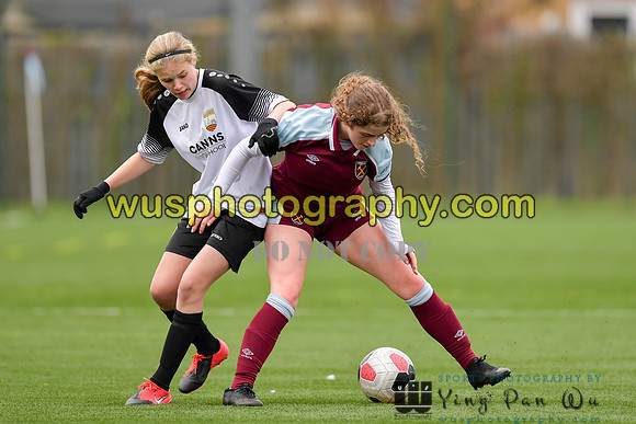 20211211-115901A West Ham United Academy Girls U16 v London Bees Academy U16