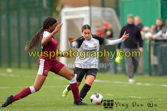 20211211-113945B West Ham United Academy Girls U16 v London Bees Academy U16