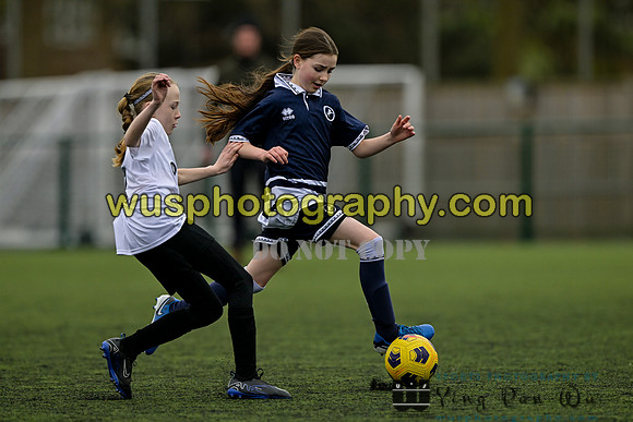 20250222-110413B Millwall Lionesses U12 v New Level Soccer Girls U12