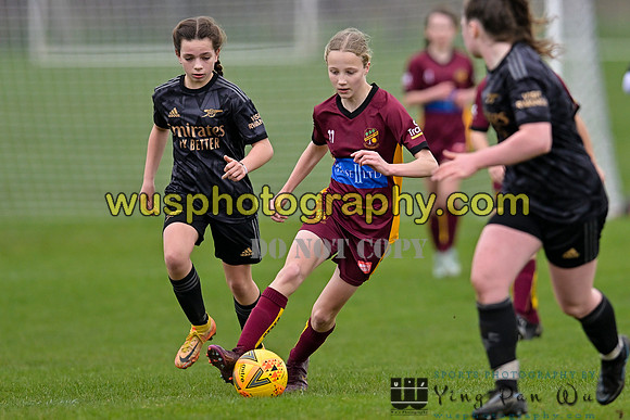 20230401-122518 Petts Wood FC Swans U14 v Arsenal FC Girls U14