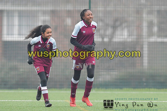 20220115-140227 West Ham United Academy Girls U14 v Notts County FC Girls U14