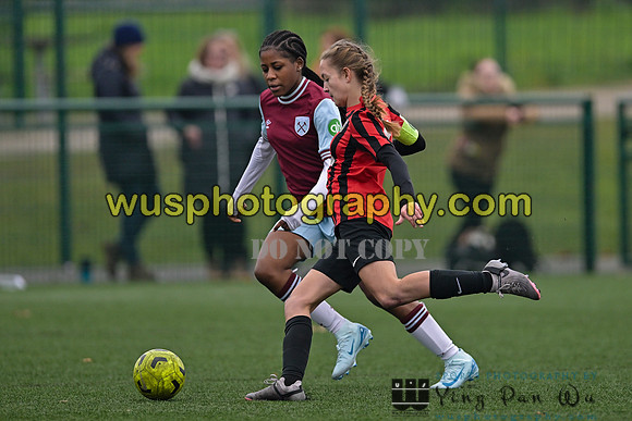 20241130-111144 West Ham United Warriors Girls U14 v Fareham Town Youth FC Girls U14