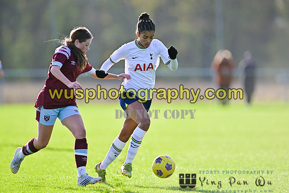 20221119-103030F Tottenham Hotspur Women FC Academy U15 v West Ham United Academy Girls U15