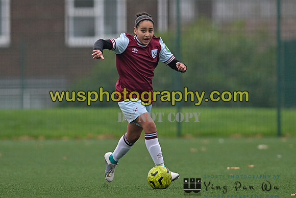 20241130-111112A West Ham United Warriors Girls U14 v Fareham Town Youth FC Girls U14
