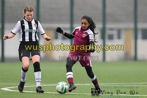 20220115-142839 West Ham United Academy Girls U14 v Notts County FC Girls U14