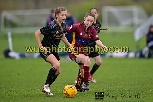 20230401-121713B Petts Wood FC Swans U14 v Arsenal FC Girls U14