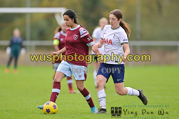 20221119-112553A Tottenham Hotspur Women FC Academy U15 v West Ham United Academy Girls U15