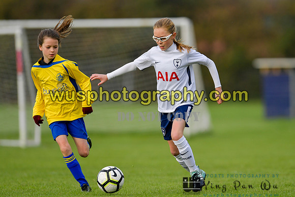 20171028-103347-5 Tottenham Hotspur Girls U11 v St Albans City Youth Girls U11 South