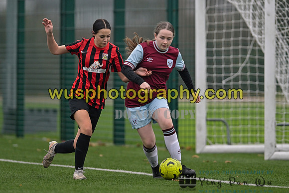 20241130-105721 West Ham United Warriors Girls U14 v Fareham Town Youth FC Girls U14