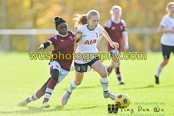 20221119-103328F Tottenham Hotspur Women FC Academy U15 v West Ham United Academy Girls U15